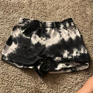 grey and white shorts from rue 21 in a size small women’s